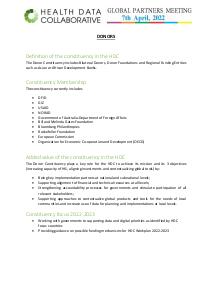 Bilateral Donors, Philanthropic Institutions and Regional Funding Entities