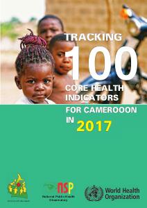 Cameroon Tracking 100 Core Health Indicators in 2017