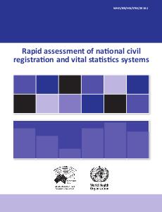 Rapid CRVS assessment