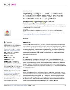 Review of interventions to improve RHIS data use