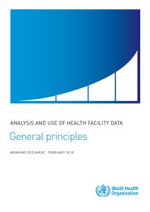 Standards for measurement and analysis - general principles